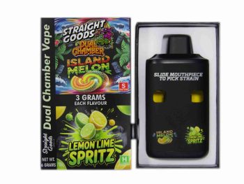 Straight Goods Dual Chamber Disposable Vapes 6G - Island Melon / Lemon Lime Spritz 6G