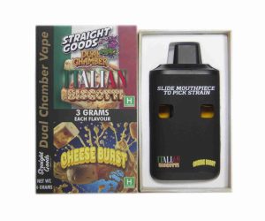 Straight Goods Dual Chamber Disposable Vapes 6G - Italian Biscotti / Cheese Burst 6G