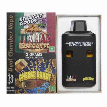 Straight Goods Dual Chamber Disposable Vapes 6G - Italian Biscotti / Cheese Burst 6G