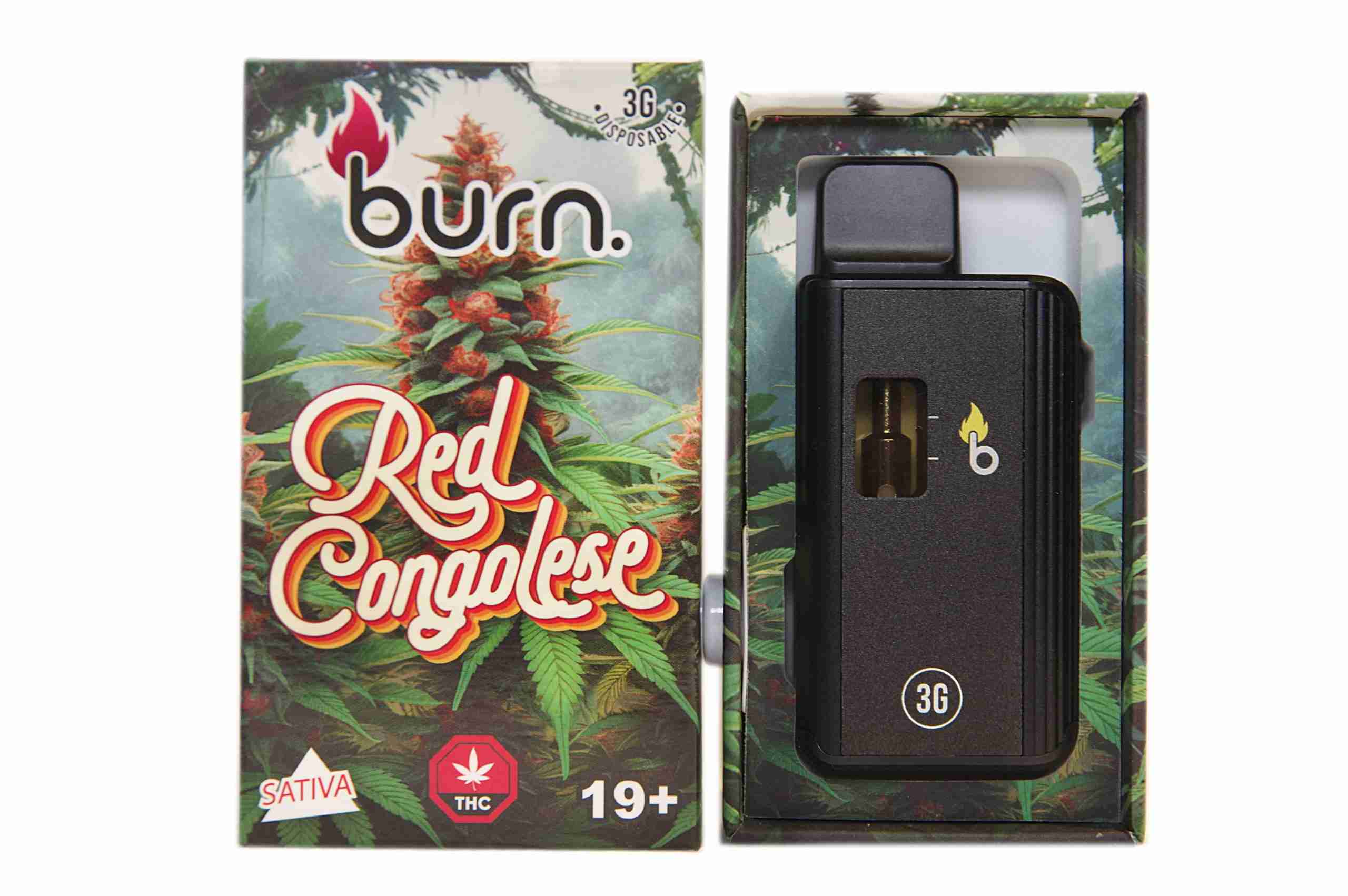 Burn Disposable Vapes – Red Congolese 3ML