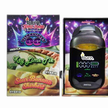 Burn Triple Threat – Ultra Violet OG + Key Lime Pie + Sour Banana Sherbert (3 Gram)