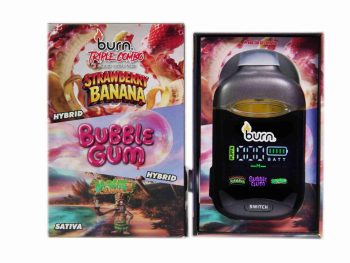 Burn Triple Threat – Strawberry Banana + Bubblegum + Maui Wowie (3 Gram)