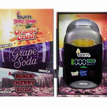 Burn Triple Threat – Orange Crush + Grape Soda + Black Cherry Soda (3 Gram)