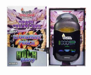 Burn Triple Threat – Grape Cream Cake + Blueberry Peach + Hulk Berry (3 Gram)