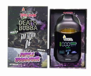 Burn Triple Threat – Death Bubba + Godfather OG + Purple Trainwreck (3 Gram)