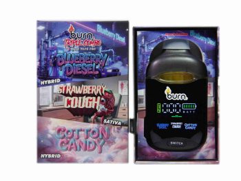 Burn Triple Threat – Blueberry Diesel + Strawberry Cough + Cotton Candy (3 Gram)