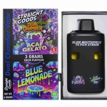 Straight Goods Dual Chamber Disposable Vapes 6G - Acai Gelato / Blue Lemonade