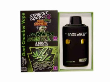 Straight Goods Dual Chamber Disposable Vapes 6G - Alien OG / Green Crack
