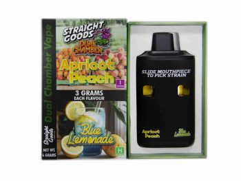 Straight Goods Dual Chamber Disposable Vapes 6G - Apricot Peach / Blue Lemonade