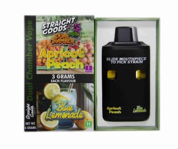 Straight Goods Dual Chamber Disposable Vapes 6G - Apricot Peach / Blue Lemonade