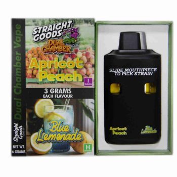 Straight Goods Dual Chamber Disposable Vapes 6G - Apricot Peach / Blue Lemonade