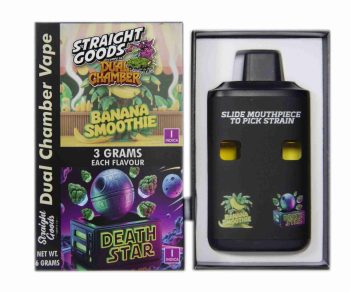 Straight Goods Dual Chamber Disposable Vapes 6G - Banana Smoothie / Death Star