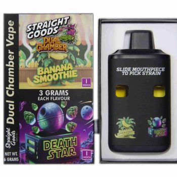 Straight Goods Dual Chamber Disposable Vapes 6G - Banana Smoothie / Death Star