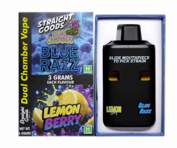 Straight Goods Dual Chamber Disposable Vapes 6G - Blue Razz / Lemon Berry