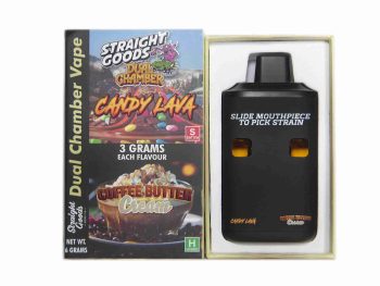 Straight Goods Dual Chamber Disposable Vapes 6G - Candy Lava / Coffee Butter Cream