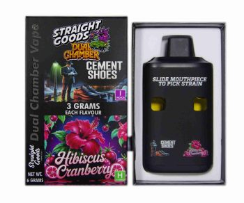 Straight Goods Dual Chamber Disposable Vapes 6G - Cement Shoes / Hibiscus Cranberry