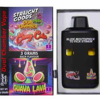 Straight Goods Dual Chamber Disposable Vapes 6G - Cherry Cola / Guava Lava