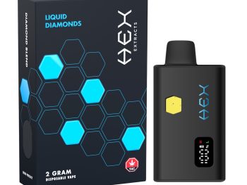 Hex Extracts – Grape Escape Liquid Diamonds Disposable Vape (2G)
