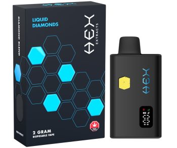 Hex Extracts – Blue Razz Rush Liquid Diamonds Disposable Vape (2G)