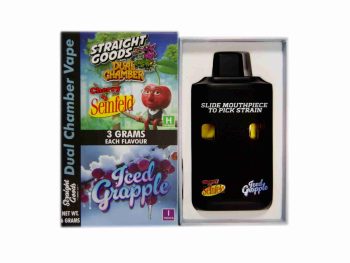 Straight Goods Dual Chamber Disposable Vapes 6G - Cherry Seinfeld / Iced Grapple 6G