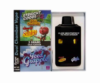 Straight Goods Dual Chamber Disposable Vapes 6G - Cherry Seinfeld / Iced Grapple 6G