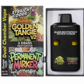 Straight Goods Dual Chamber Disposable Vapes 6G - Golden Tangie V2 / Permanent Marker 6G