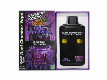 Straight Goods Dual Chamber Disposable Vapes 6G - Juicy Blueberry x Purple Urkle 6G