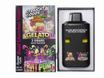 Straight Goods Dual Chamber Disposable Vapes 6G - Lemon Cherry Gelato / Fruit Punch 6G