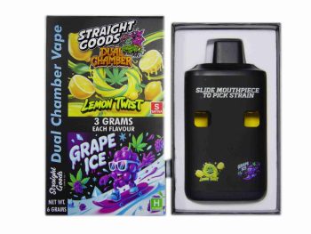 Straight Goods Dual Chamber Disposable Vapes 6G - Lemon Twist / Grape Ice