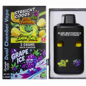 Straight Goods Dual Chamber Disposable Vapes 6G - Lemon Twist / Grape Ice