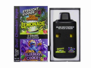 Straight Goods Dual Chamber Disposable Vapes 6G - Lemonade / Blueberry Cookies 6G