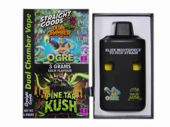 Straight Goods Dual Chamber Disposable Vapes 6G - Ogre / Pine Tar Kush 6G