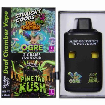 Straight Goods Dual Chamber Disposable Vapes 6G - Ogre / Pine Tar Kush 6G